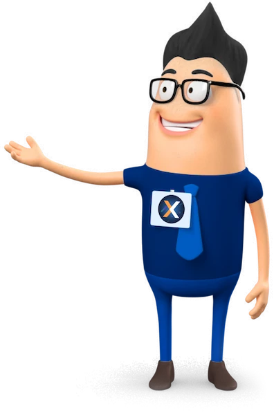 CodePix mascotte presenteert
