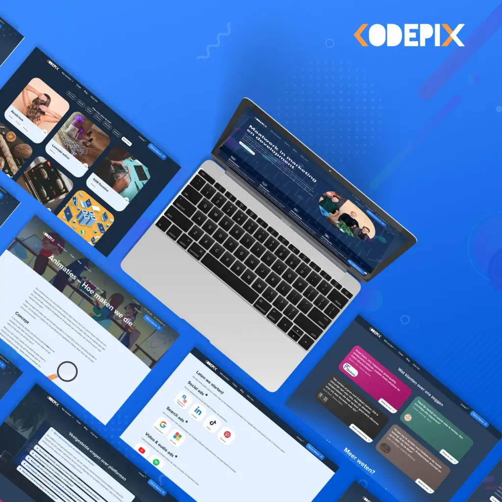 Website mockup CodePix 2023