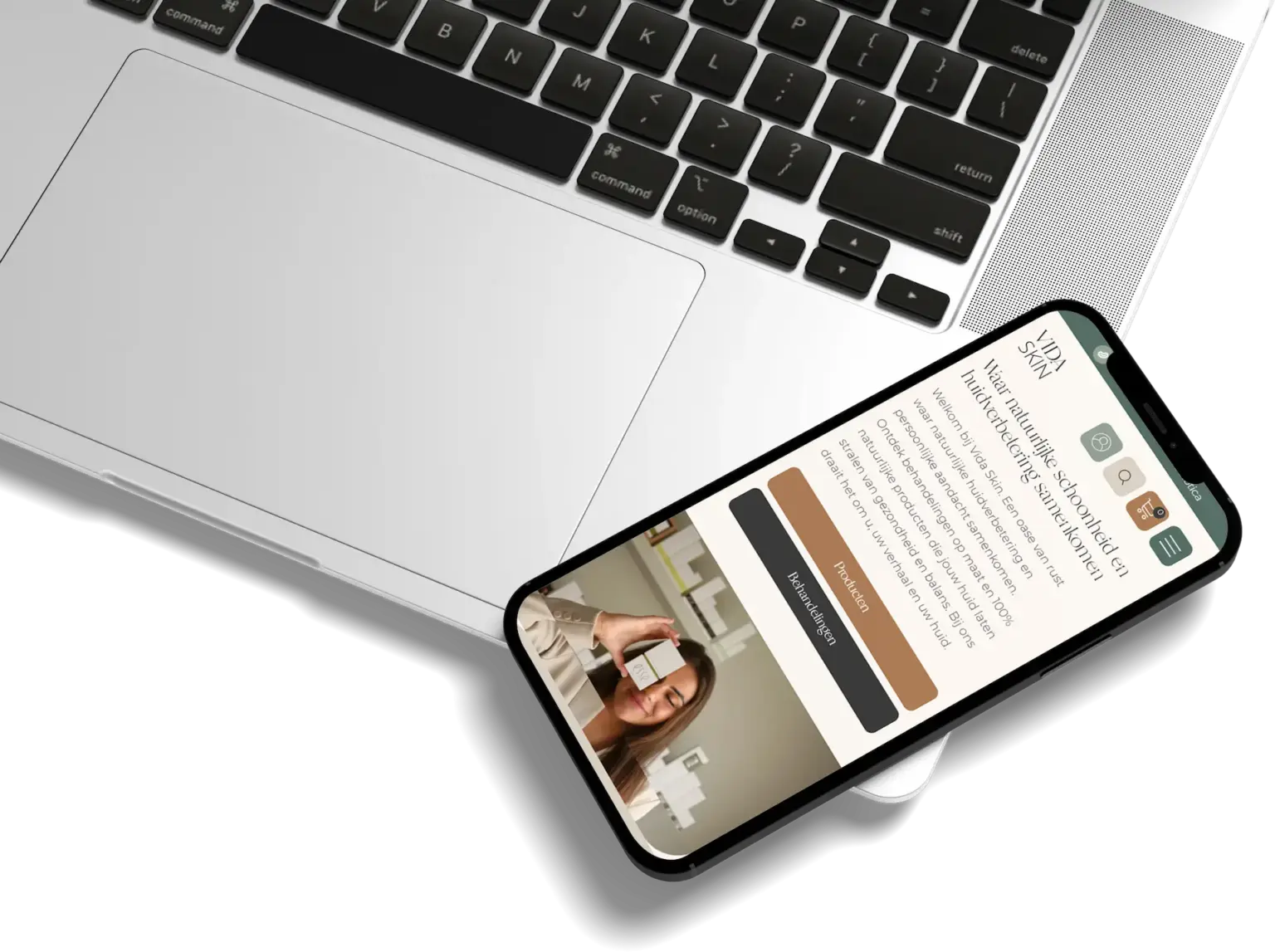 vida skin website case 1