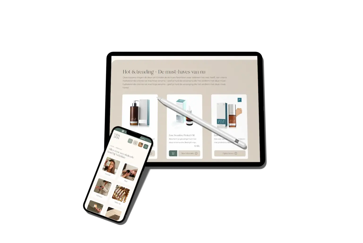 vida skin website case 2
