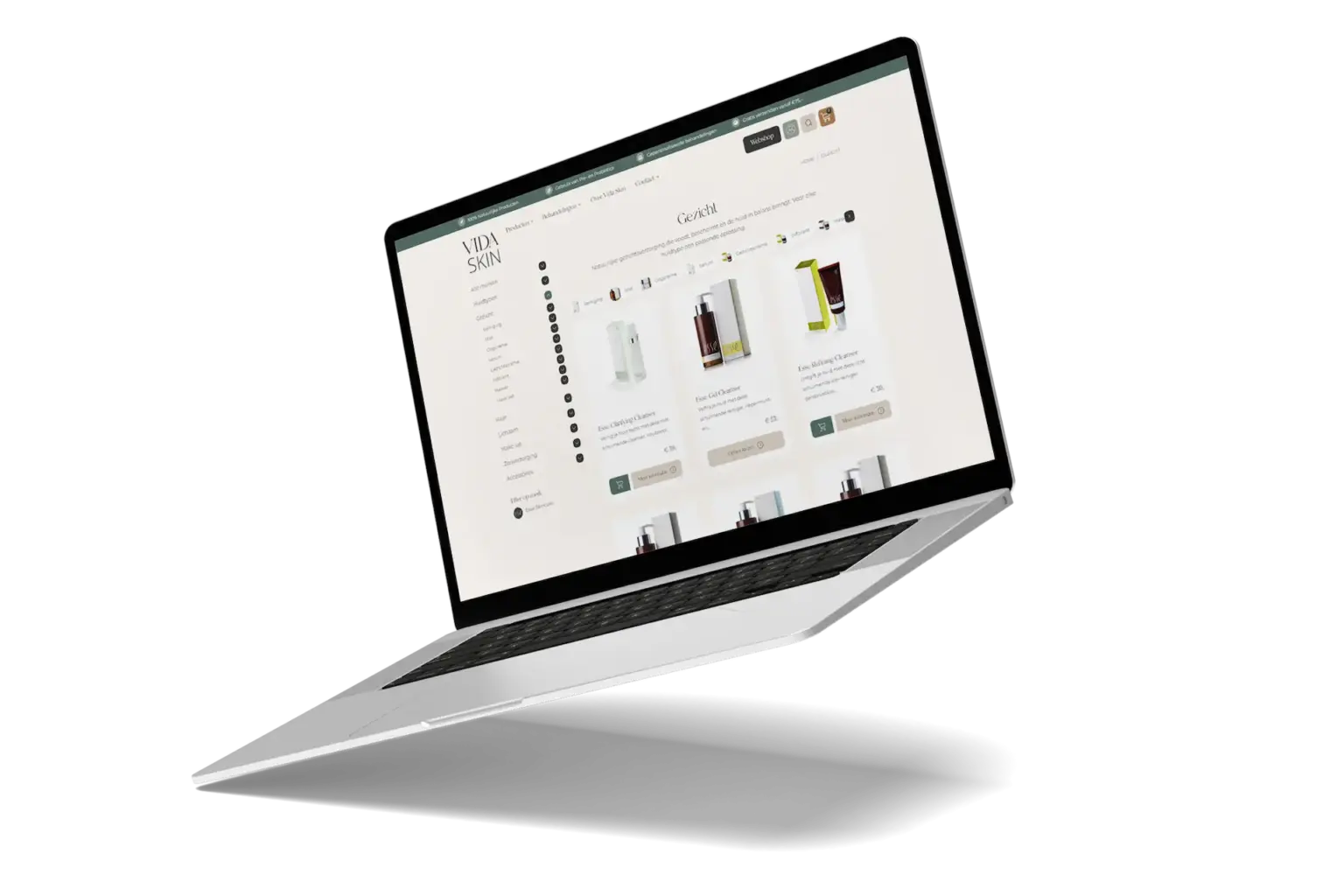 vida skin website case 4