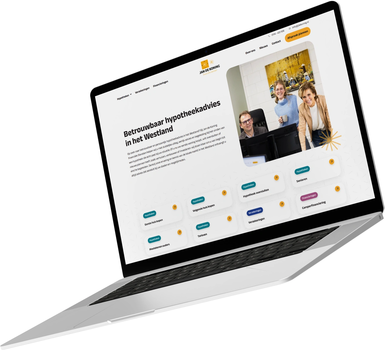 Jan de Koning website hypotheken case