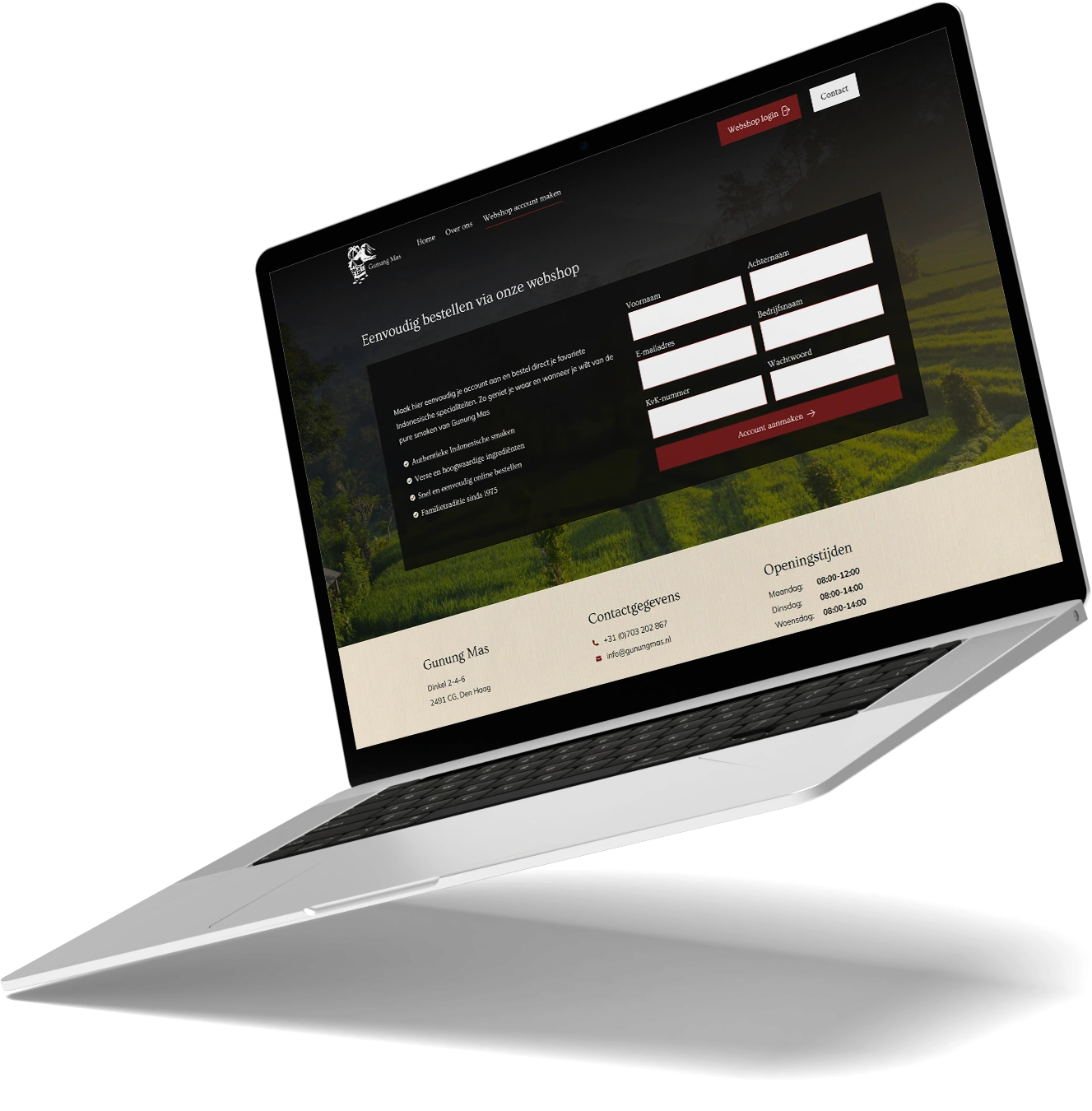 gunung-mas-computer-account-maken